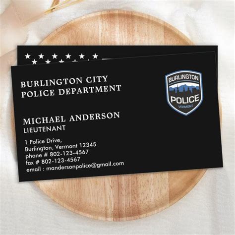 custom police business cards